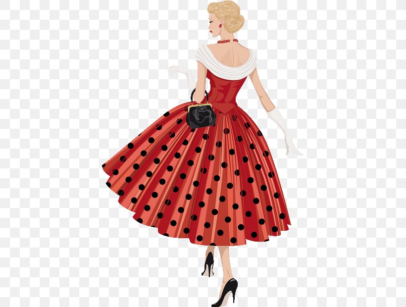 Dress Clothing Stock Photography Polka Dot, PNG, 407x620px, Dress, Clothing, Cocktail Dress, Costume, Costume Design Download Free