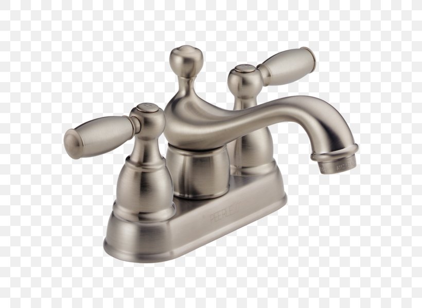 Faucet Handles & Controls Faucet Peerless Faucets Brass Baths Brushed Metal, PNG, 600x600px, Faucet Handles Controls, Bathroom, Baths, Bathtub Accessory, Brass Download Free