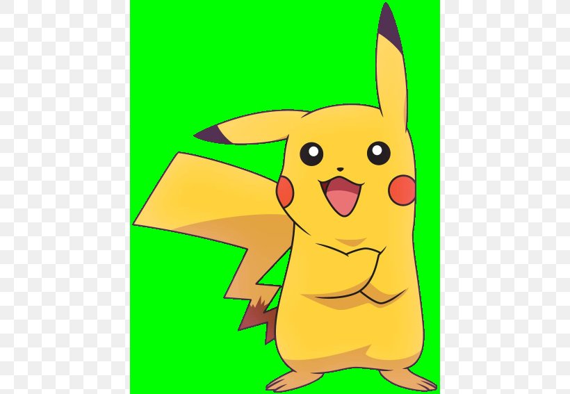 Pikachu Pokémon Screensaver Computer, PNG, 446x567px, Pikachu, Art, Beak, Canvas, Carnivoran Download Free