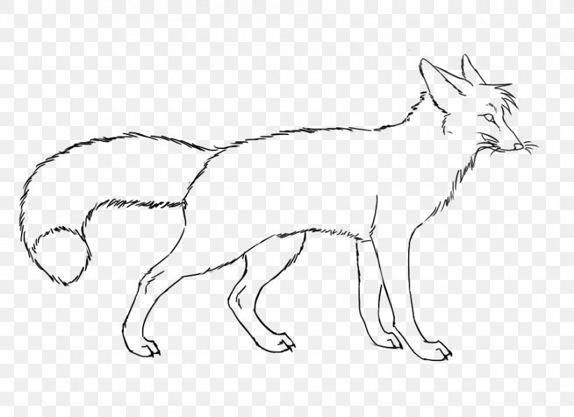 Dog Breed Red Fox Line Art Wildlife, PNG, 900x655px, Dog Breed, Animal, Animal Figure, Artwork, Black And White Download Free