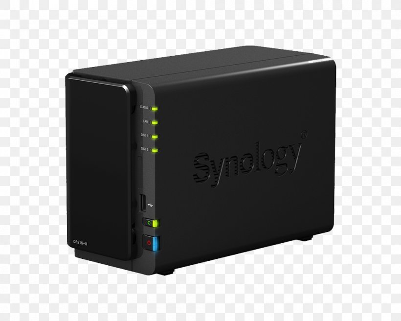 Network Storage Systems Synology Inc. Synology DiskStation DS216+ QNAP Systems, Inc. Synology Disk Station DS216+ II, PNG, 1000x800px, Network Storage Systems, Computer Component, Data Storage, Data Storage Device, Electronic Device Download Free