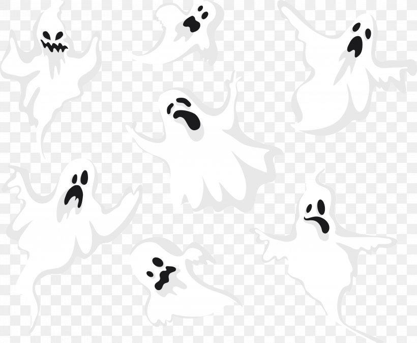 Yu016brei Ghost Clip Art, PNG, 3727x3065px, Ghost, Animation, Bird, Black, Black And White Download Free
