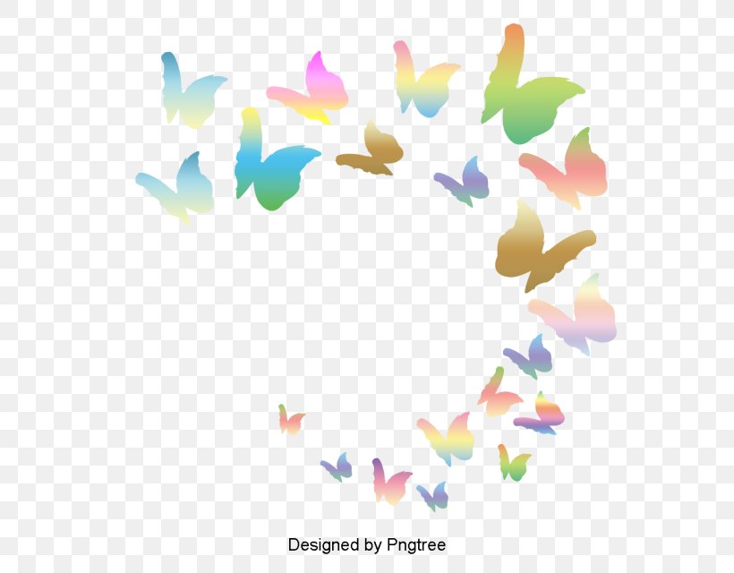 Butterfly Design Desktop Wallpaper Clip Art, PNG, 640x640px, Butterfly, Art, Moths And Butterflies, Petal, Pollinator Download Free
