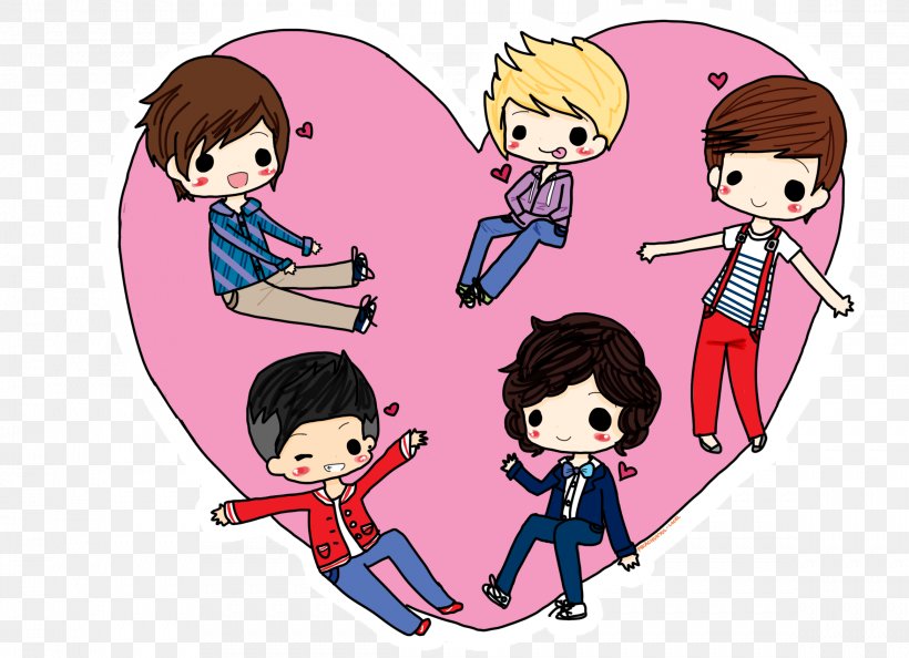 One Direction Drawing Cartoon Clip Art, PNG, 2337x1693px, Watercolor, Cartoon, Flower, Frame, Heart Download Free