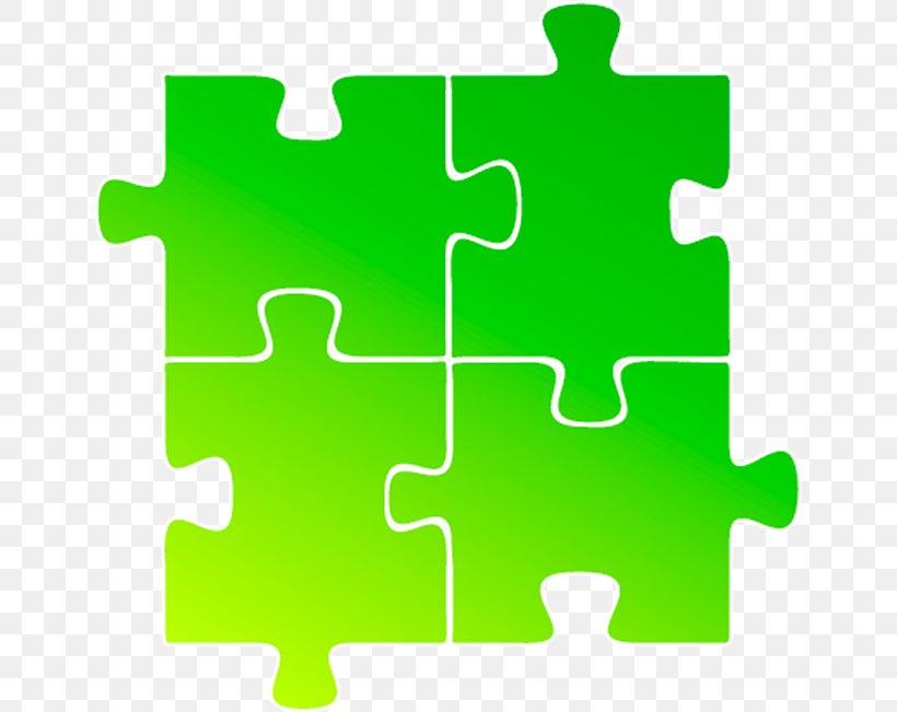 Jigsaw Puzzle Pieces, Green., PNG, 647x651px, Jigsaw Puzzles, Area, Game, Grass, Green Download Free