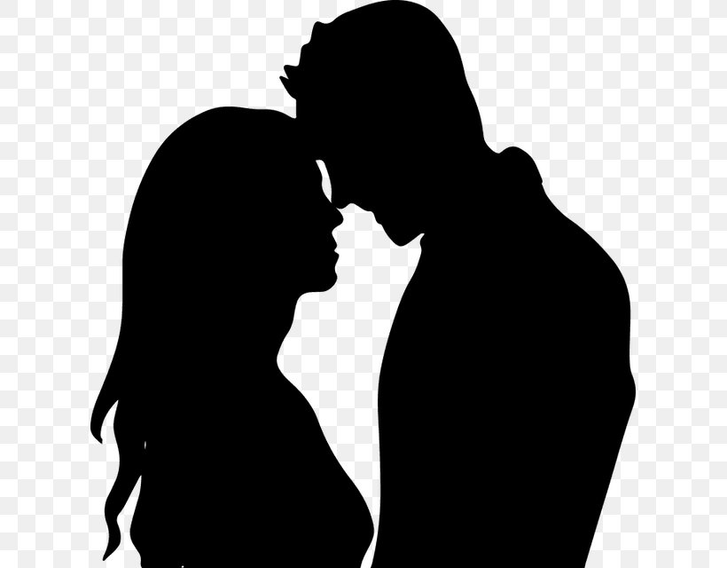 Silhouette Clip Art Romance, PNG, 615x640px, Silhouette, Art, Blackandwhite, Couple, Drawing Download Free