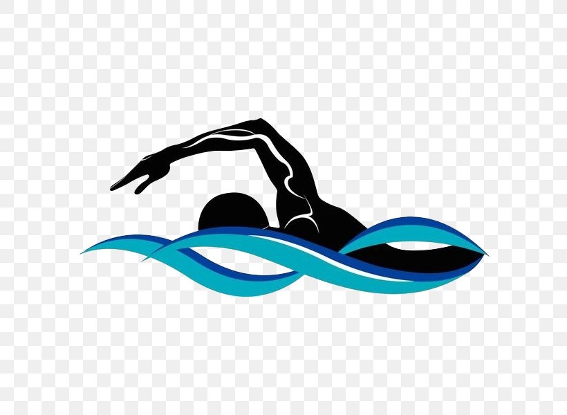 Swimming Silhouette Drawing Illustration, PNG, 600x600px, Swimming, Athlete, Blue, Brand, Butterfly Stroke Download Free