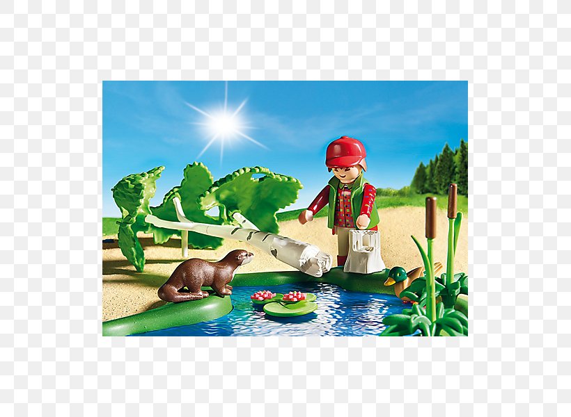 Playmobil Spielwaren Leisure Fish Pond Playset, PNG, 600x600px, Playmobil, Animal, Bolcom, Fish Pond, Footbridge Download Free