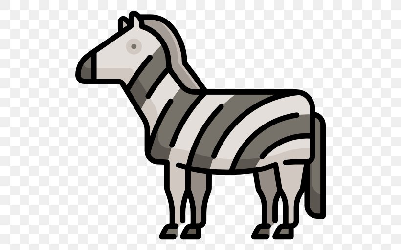 Mule Mustang Donkey Animal Clip Art, PNG, 512x512px, Mule, Animal, Animal Figure, Artwork, Black And White Download Free