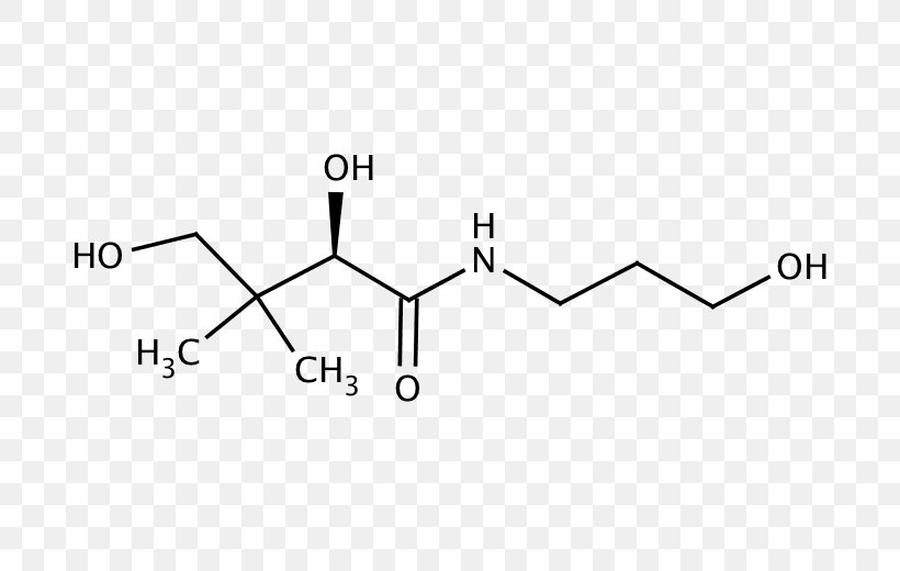 Panthenol Chemical Substance Vitamin Santa Cruz Biotechnology, Inc. Molecular Formula, PNG, 696x520px, Panthenol, Area, Auto Part, Black And White, Brand Download Free