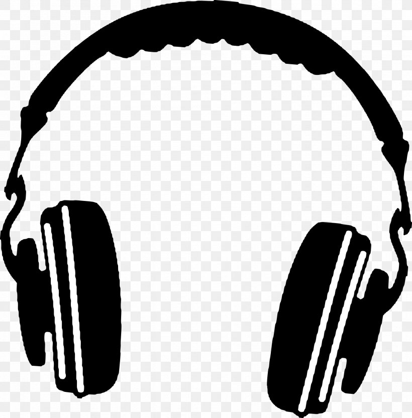 Headphones Silhouette Clip Art, PNG, 1891x1920px, Headphones, Apple Earbuds, Audio, Audio Equipment, Black And White Download Free