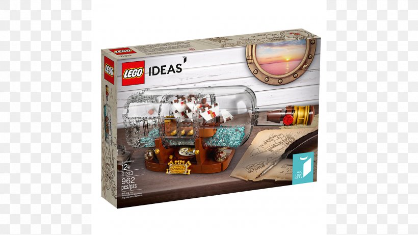 Lego Ideas Toy LEGO 21313 Ideas Ship In A Bottle Smyths, PNG, 1920x1080px, Lego Ideas, Adventure Time, Bateau En Bouteille, Discounts And Allowances, Lego Download Free