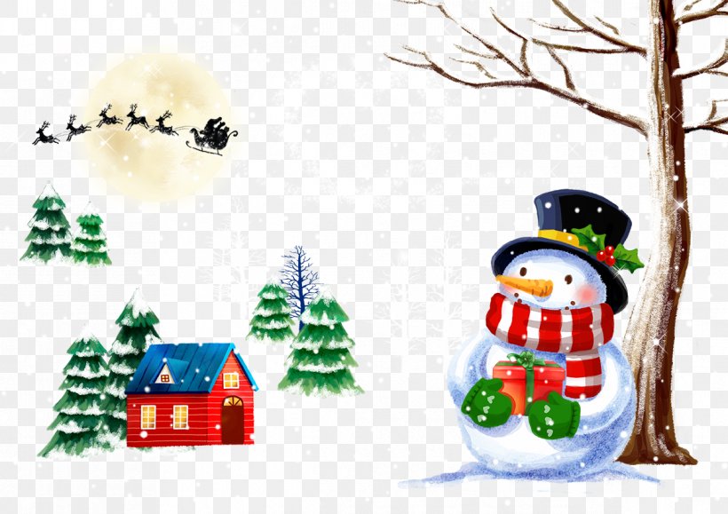 Santa Claus Snow Christmas, PNG, 1191x842px, Santa Claus, Christmas, Christmas Decoration, Christmas Ornament, Christmas Tree Download Free
