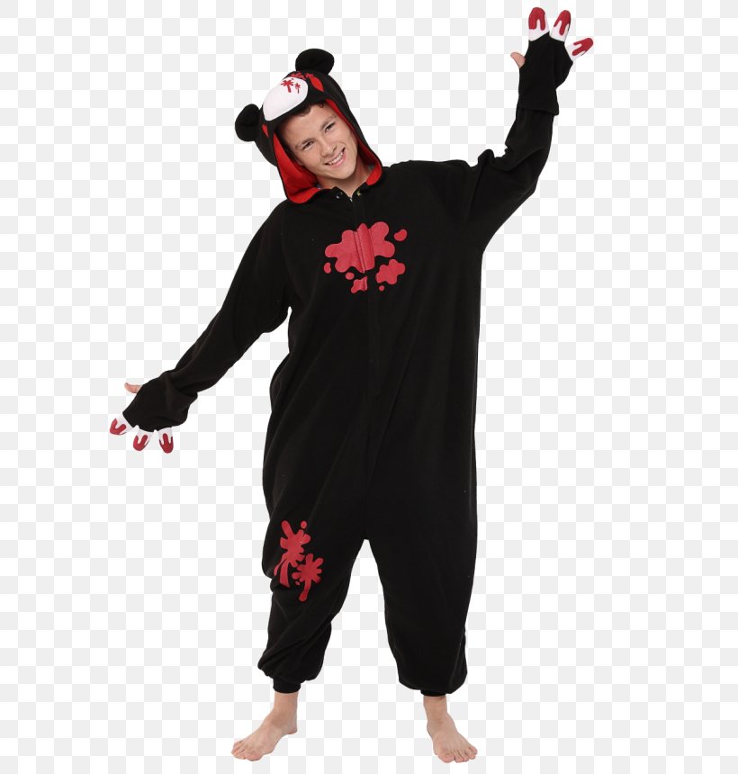 Bear Costume Kigurumi Giant Panda Pajamas, PNG, 650x860px, Watercolor, Cartoon, Flower, Frame, Heart Download Free