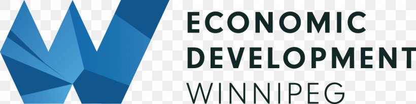 Economic Development Winnipeg Inc Logo Banner Brand Design, PNG, 1302x328px, Logo, Advertising, Area, Banner, Blue Download Free