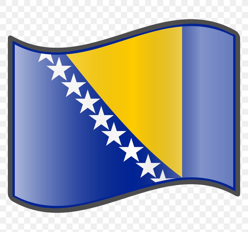 Flag Of Bosnia And Herzegovina Fahne Bosnian, PNG, 768x768px, Bosnia And Herzegovina, Abziehtattoo, Blue, Bosnian, Bosnians Download Free