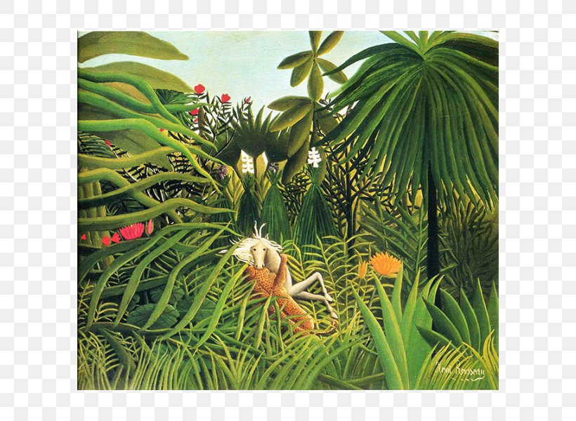 Oil Painting Reproduction Douanier Rousseau The Repast Of The Lion The Sleeping Gypsy Exotic Landscape, PNG, 600x600px, Oil Painting Reproduction, Arecales, Art, Art Museum, Artist Download Free