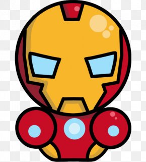 The Serious Iron Man - Iron Man Captain America Spider-Man Q-version Cartoon PNG