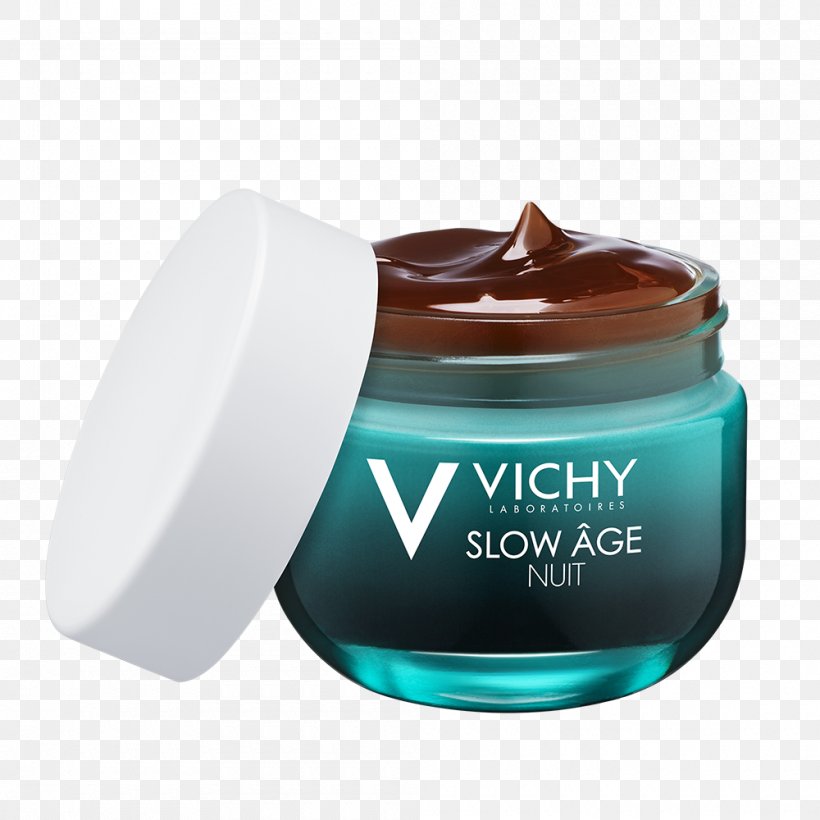 Vichy SLOW ÂGE Fluid Moisturiser Cream Vichy Cosmetics Mask, PNG, 1000x1000px, Cream, Antiaging Cream, Beauty, Biotherm, Cosmetics Download Free