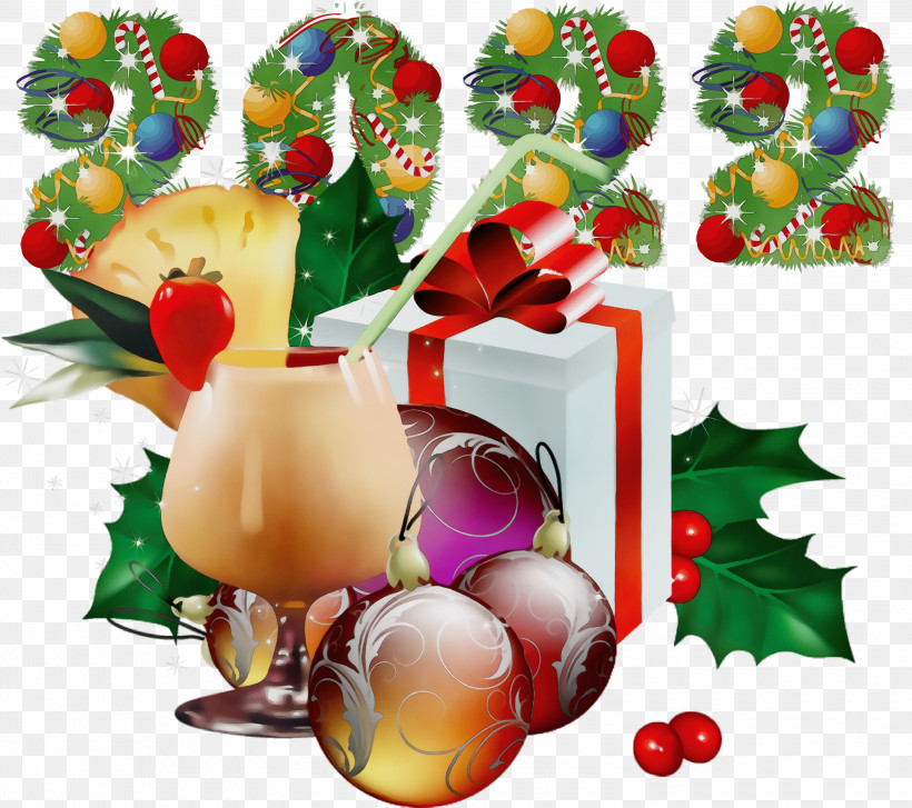 Christmas Day, PNG, 3000x2663px, Watercolor, Bauble, Cartoon, Christmas Day, Christmas Tree Download Free