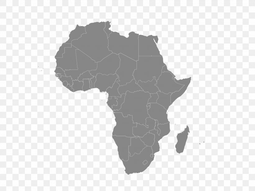 Africa Vector Map, PNG, 3000x2250px, Africa, Black And White, Blank Map, Graphic Designer, Map Download Free