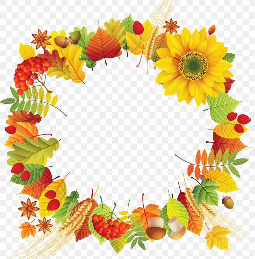 Floral Design Autumn Leaf Color Clip Art, PNG, 5690x5762px, Floral Design, Autumn, Autumn Leaf Color, Cut Flowers, Decor Download Free