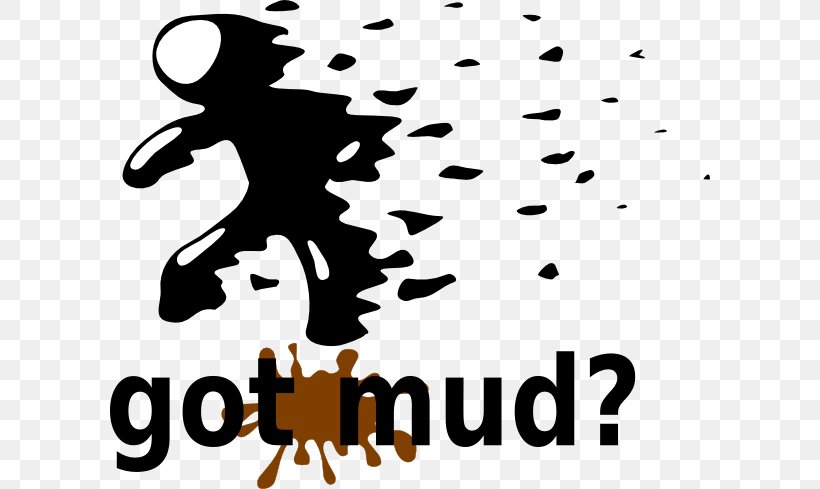 Mud Clip Art, PNG, 600x489px, Mud, Black, Black And White, Brand