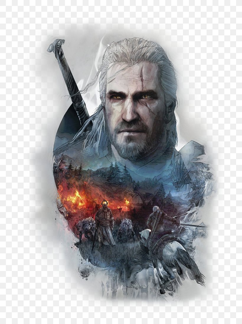 The Witcher 3: Wild Hunt Geralt Of Rivia The Witcher 3: Hearts Of Stone Gwent: The Witcher Card Game, PNG, 700x1100px, Witcher 3 Wild Hunt, Art, Beard, Cd Projekt, Ciri Download Free