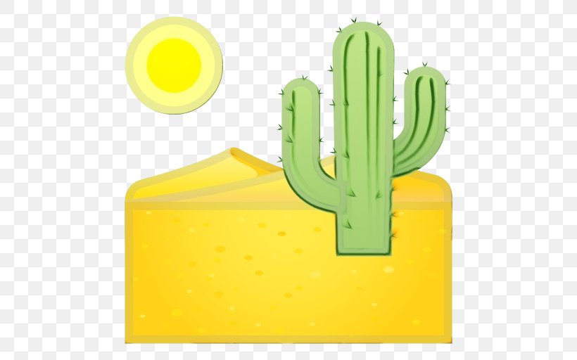 Cactus Cartoon, PNG, 512x512px, Yellow, Cactus, Caryophyllales, Flower, Green Download Free