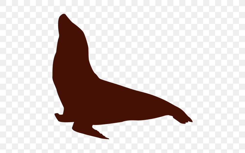 Sea Lion Walrus Earless Seal Silhouette, PNG, 512x512px, Sea Lion, Animaatio, Aquatic Animal, Beak, Black And White Download Free