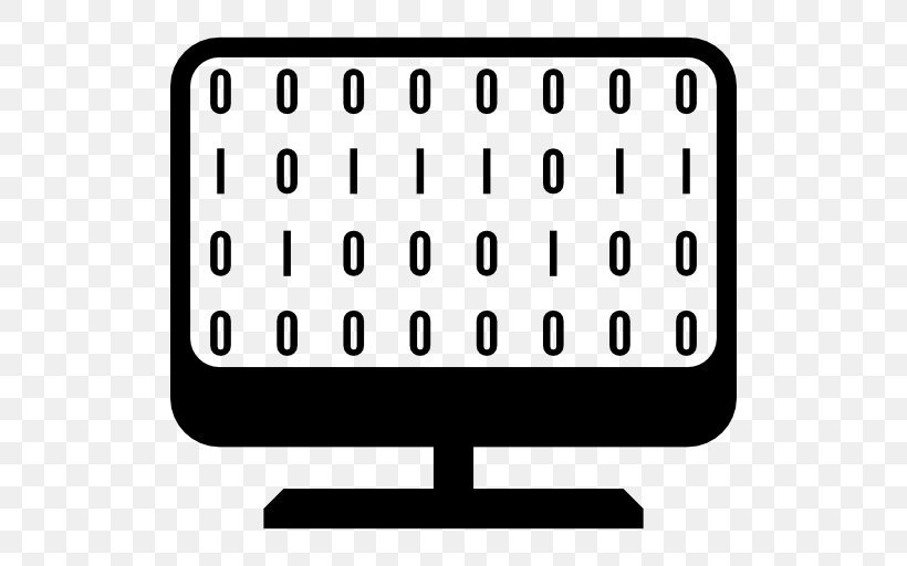 Binary Code Binary File Clip Art, PNG, 512x512px, Binary Code, Area, Binary File, Binary Number, Black And White Download Free