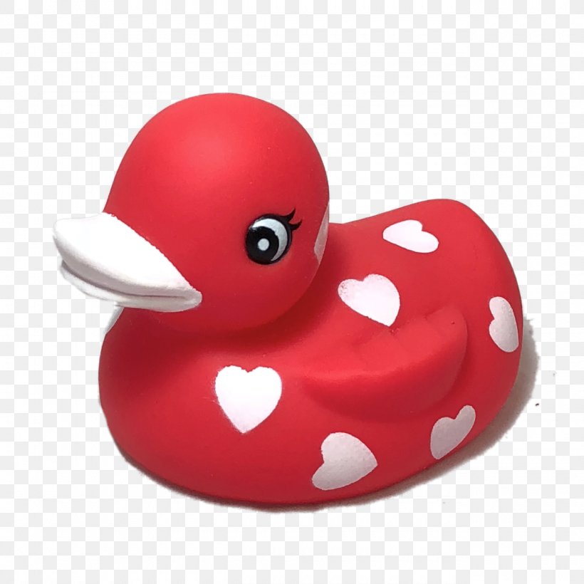 Rubber Duck Red Valentine's Day Heart, PNG, 1280x1280px, Duck, Baths, Beak, Bird, Ducks Geese And Swans Download Free