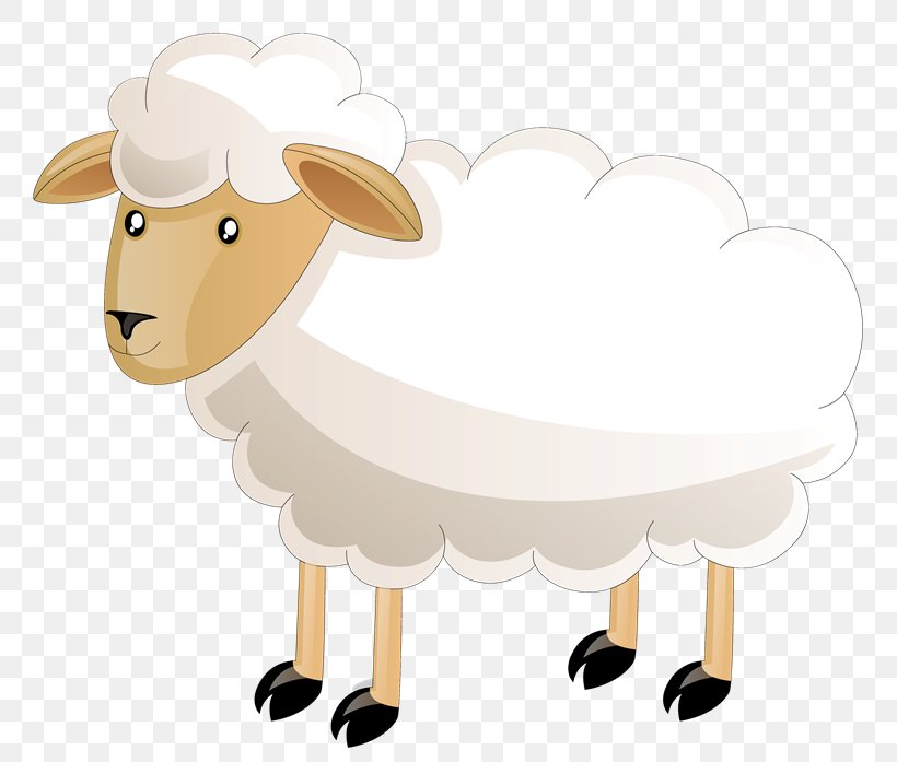 Sheep Clip Art Illustration Cattle, PNG, 800x697px, Sheep, Cartoon, Cattle, Cattle Like Mammal, Cow Goat Family Download Free