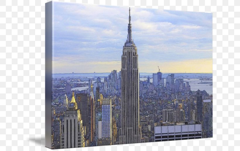 Empire State Building Skyline Drawing Skyscraper, PNG, 650x517px, Empire State Building, Architectural Drawing, Architecture, Art, Building Download Free
