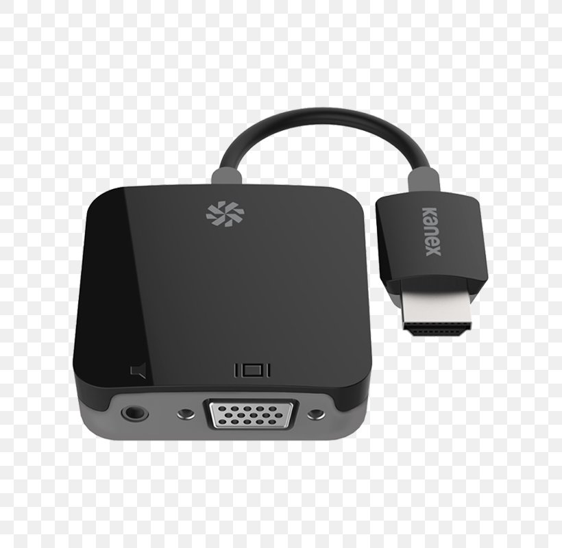 AC Adapter Kanex HDMI To VGA Adapter For Apple TV 4 VGA Connector High-bandwidth Digital Content Protection, PNG, 800x800px, Ac Adapter, Adapter, Apple, Apple Tv, Apple Tv 4th Generation Download Free