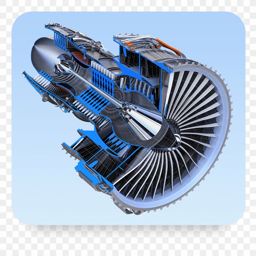 Jet Engine Turbofan Turbine, PNG, 1000x1000px, Jet Engine, Aircraft Engine, Compressor, Cross Section, Engine Download Free
