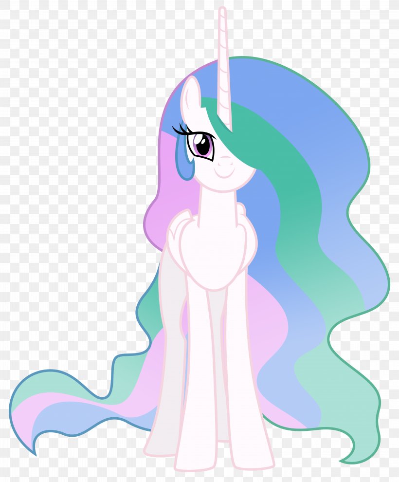 Pony Princess Celestia Princess Luna Vector Graphics Clip Art, PNG, 6059x7318px, Watercolor, Cartoon, Flower, Frame, Heart Download Free