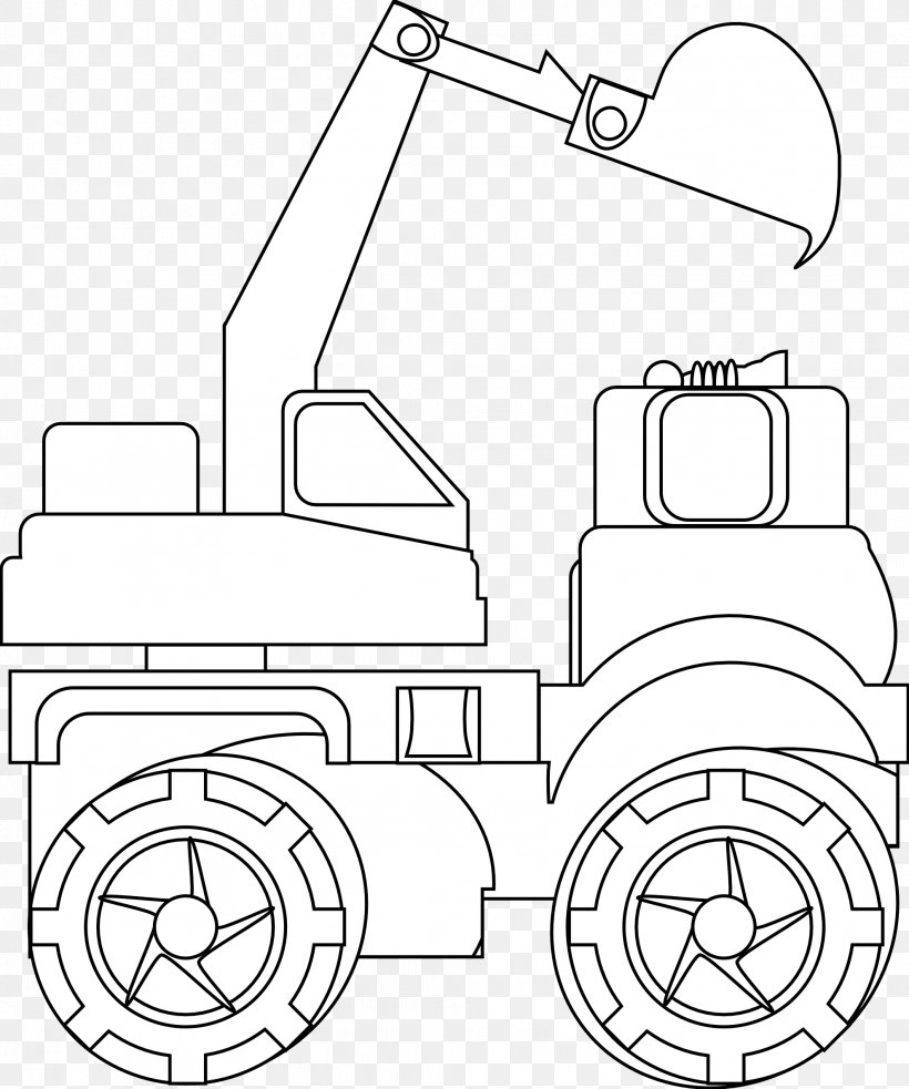 Car Drawing Backhoe Loader Combine Harvester Truck, PNG, 1979x2373px, Car, Area, Artwork, Backhoe Loader, Black And White Download Free
