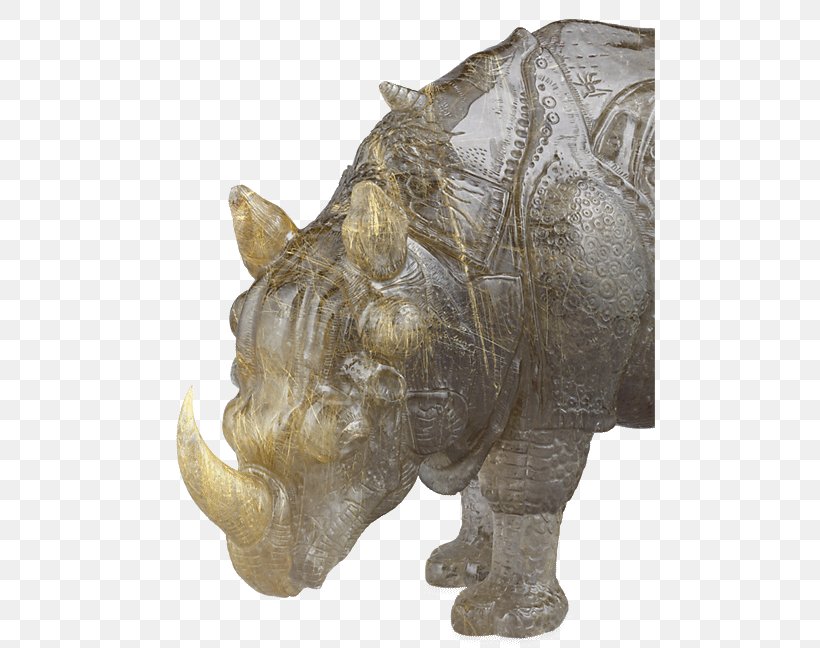 Rhinoceros Rutilated Quartz Stone Carving Sculpture, PNG, 491x648px, Rhinoceros, Bronze, Bronze Sculpture, Carving, Elephantidae Download Free