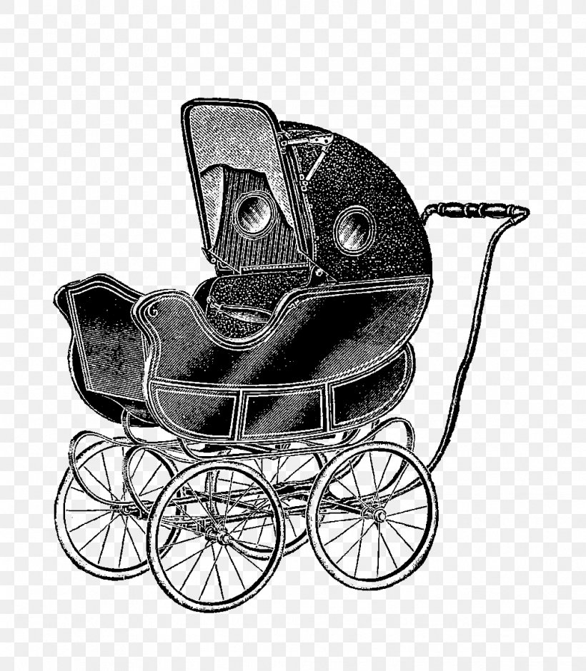 Baby Transport Infant Vintage Clip Art, PNG, 1018x1168px, Baby Transport, Baby Carriage, Baby Products, Black And White, Carriage Download Free