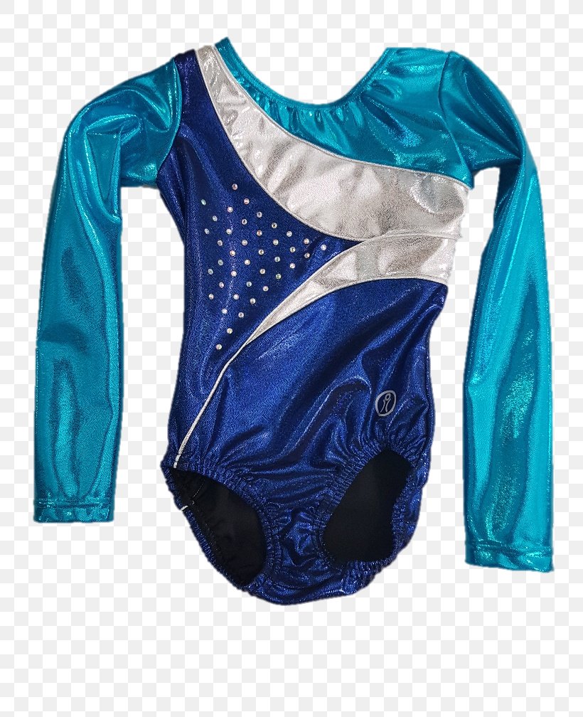 Blue Sleeve Bodysuits & Unitards Jersey Sportswear, PNG, 756x1008px, Blue, Applique, Aqua, Artistic Gymnastics, Bodysuits Unitards Download Free