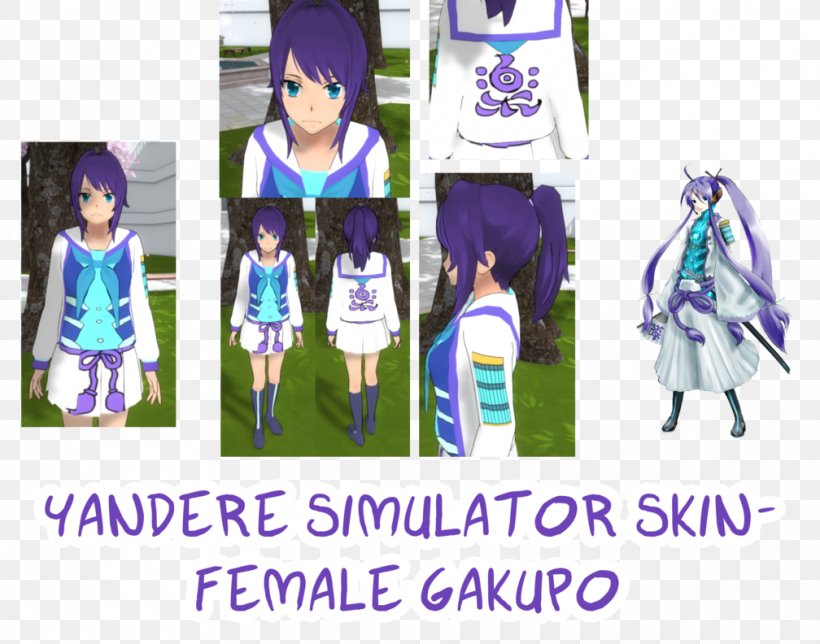 Yandere Simulator Yuno Gasai Hatsune Miku Gackpoid, PNG, 1008x792px, Watercolor, Cartoon, Flower, Frame, Heart Download Free