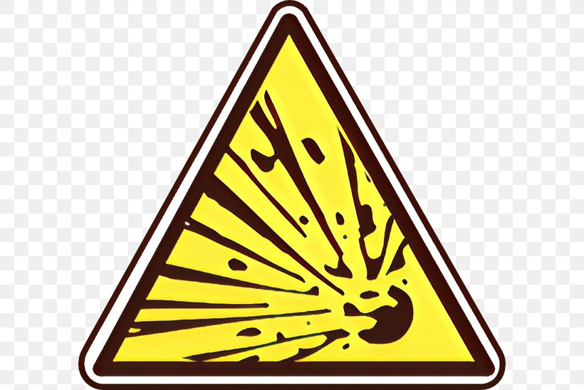 Yellow Triangle Triangle Sign, PNG, 600x548px, Yellow, Sign, Triangle Download Free