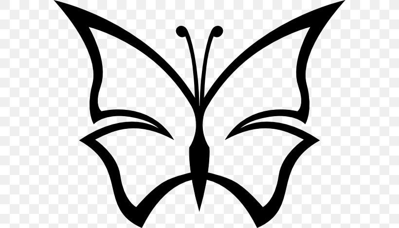 Butterfly Drawing Clip Art, PNG, 600x469px, Butterfly, Art, Artwork, Black And White, Brush Footed Butterfly Download Free
