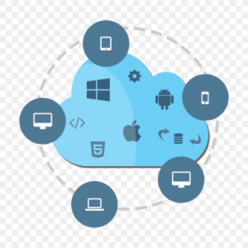 Cloud Computing Mobile App Development Computer Software, PNG, 1024x1024px, Cloud Computing, Amazon Web Services, Android, Application Programming Interface, Blue Download Free