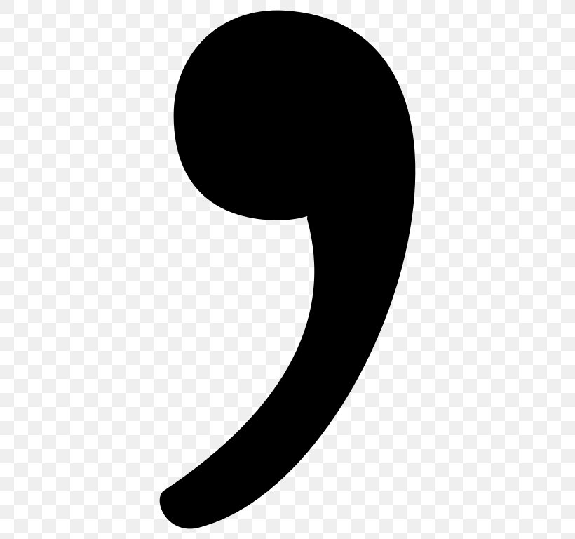 Apostrophe Comma Punctuation, PNG, 384x768px, Apostrophe, Black And White, Comma, Crescent, Glossophilia Download Free