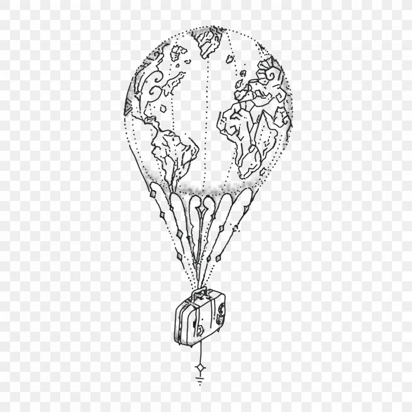 Hot Air Balloon Abziehtattoo Tattoo Artist, PNG, 2000x2000px, Hot Air Balloon, Abziehtattoo, Aerial Warfare, Air, Air Transportation Download Free