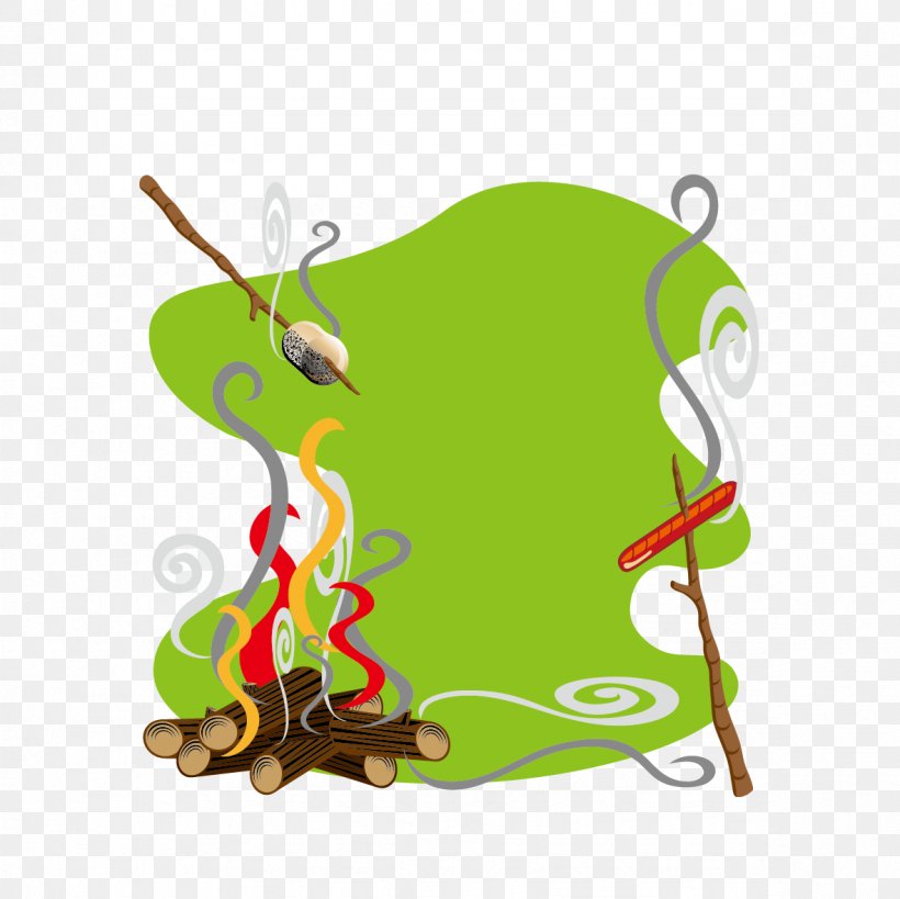 Hot Dog Toast Smore Marshmallow Roasting, PNG, 1181x1181px, Hot Dog, Bonfire, Campfire, Fictional Character, Green Download Free