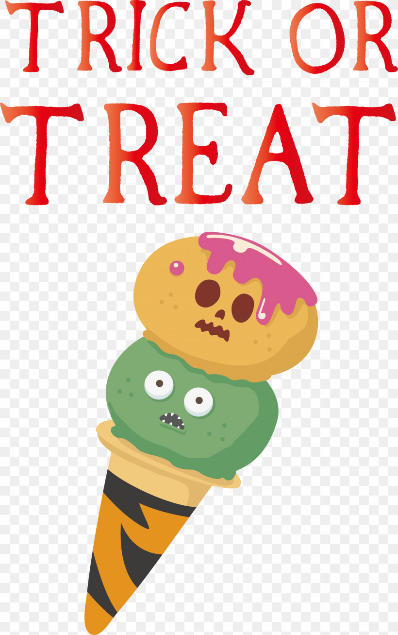 Trick Or Treat Trick-or-treating Halloween, PNG, 1881x2999px, Trick Or Treat, Cartoon, Cone, Cream, Halloween Download Free