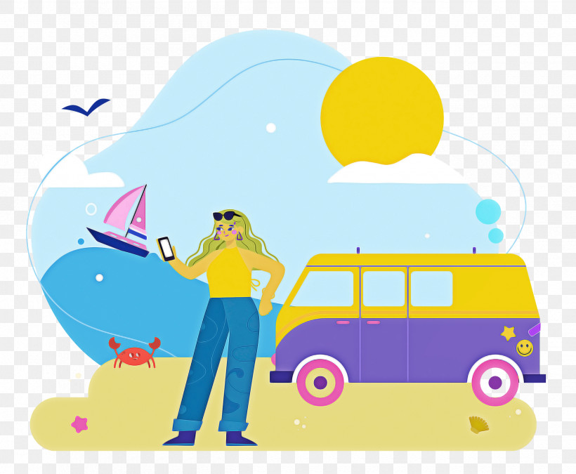 Seashore Day Vacation Travel, PNG, 2500x2059px, Vacation, Cartoon, Geometry, Line, Mathematics Download Free